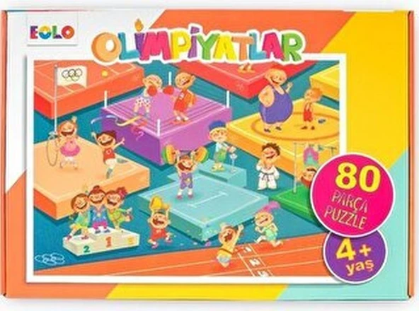 Yer Puzzle-80 Parça Puzzle - Olimpiyatlar ürün görseli 1
