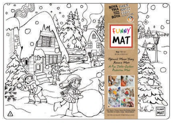 Funny Mat - Kış 33,5 X 48 Cm ürün görseli 1