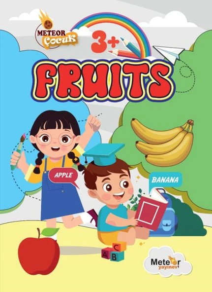 Fruıts (Meyveler ) Türkçe – İngilizce Boyama Kitabı ürün görseli 1