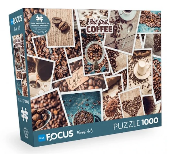 Blue Focus But Fırst Coffee - 1000 Parça ürün görseli 1