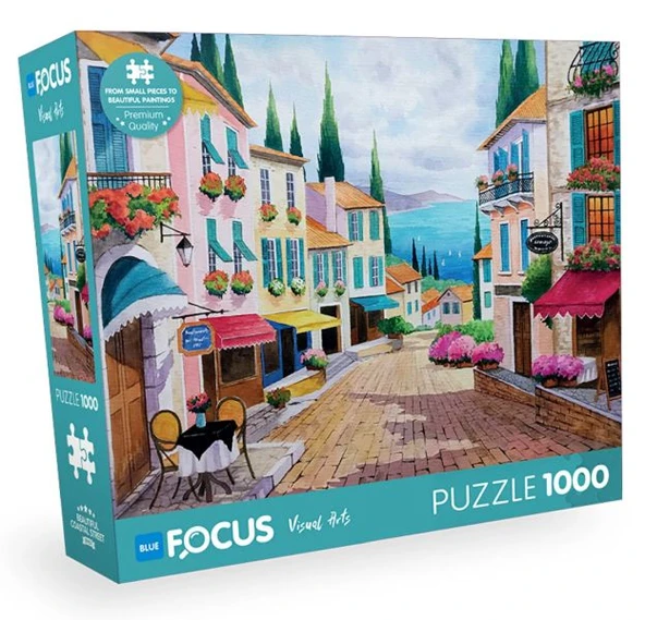 Blue Focus Beatıful Coastal Street (Güzel Sahil) - 1000 Parça ürün görseli 1