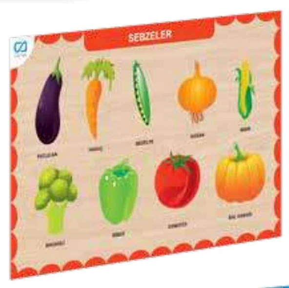 Ahşap Sebzeler Eğitici Set ürün görseli 1