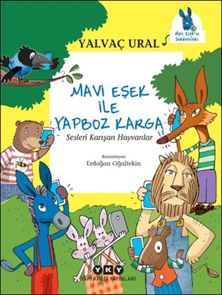 Mavi Eşek ile Yapboz Karga Sesleri Karışan Hayvanlar ürün görseli 1