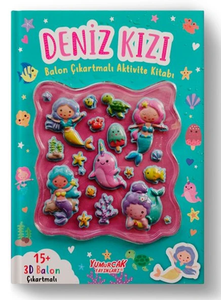 Deniz Kızı Balon Çıkartmalı Aktivite Kitabı ürün görseli 1