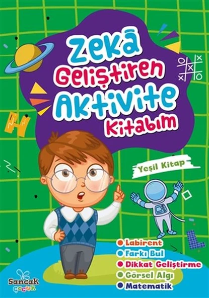 Zeka Geliştiren Aktivite Kitabım - Yeşil Kitap ürün görseli 1