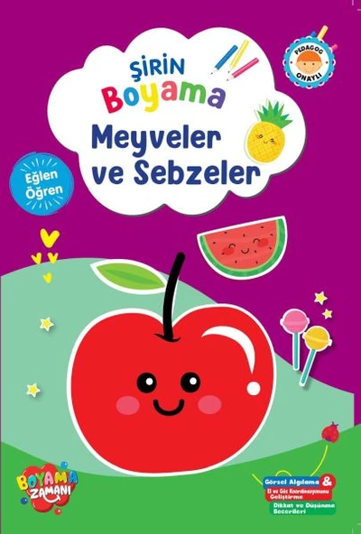 Şirin Boyama – Meyveler ve Sebzeler ürün görseli 1