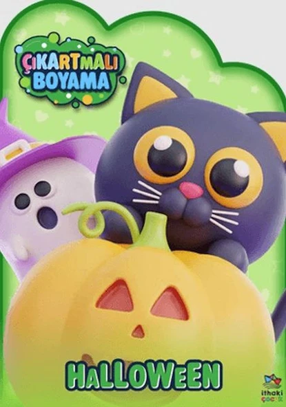 Halloween Zamanı - Çıkartmalı Boyama Kitabı ürün görseli 1