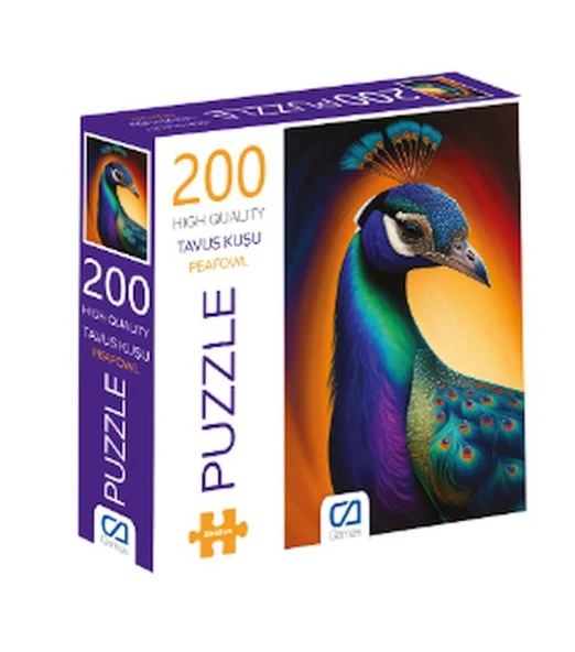 Tavus Kuşu Puzzle 200 ürün görseli 1