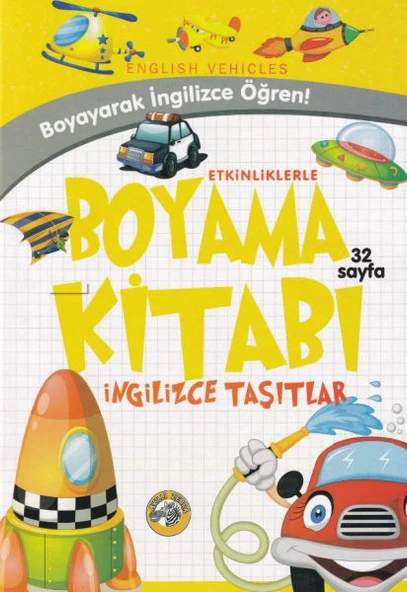 Etkinliklerle Boyama Kitabı İngilizce Taşıtlar ürün görseli 1