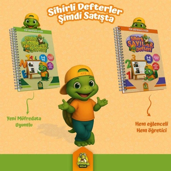 Sihirli Harfler ve Sihirli Sayılar Defteri 2 Kitap Set ürün görseli 1
