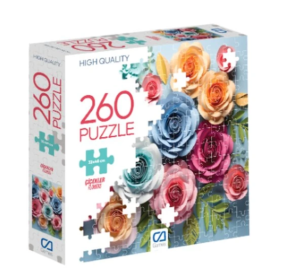 Çiçekler Puzzle 260 ürün görseli 1