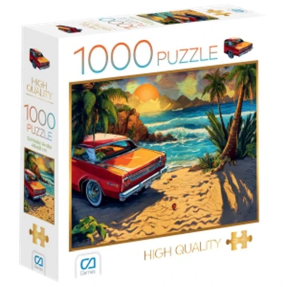 Sahildeki Araba Puzzle 1000 ürün görseli 1