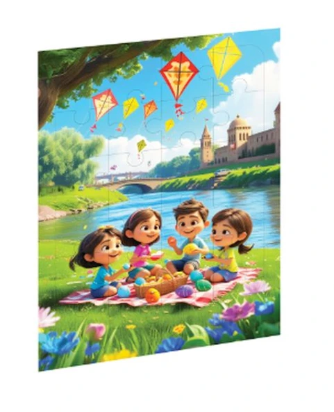 Piknik Günü Ahşap Puzzle ürün görseli 1