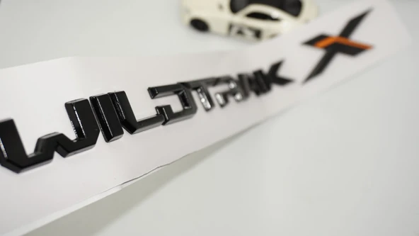 DK Tuning Ranger Wildtrak X Bagaj Siyah Turuncu Yazı Logo Ford İle Uyumlu ürün görseli 1