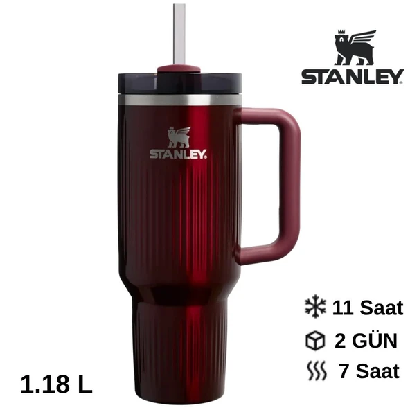 Stanley Quencher® H2.0 Fluted Tumbler Pipetli Termos Bardak 1,18L Pipetli Matara ürün görseli 1