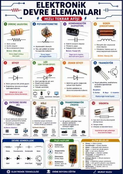 ELEKTRONİK DEVRE ELEMANLARI - Resim 2