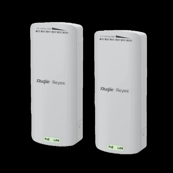 RUIJIE Reyee RG-EST100-E, 2Port, 300Mbps, 2.4Ghz, Pasif PoE, Dış Ortam, Noktadan Noktaya PTP, Acces Point, Kutu İçeriği ürün görseli 1