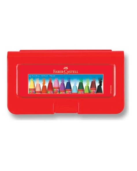 Faber Castell Plastik Kutulu Pastel Boya 12 Renk ürün görseli 1