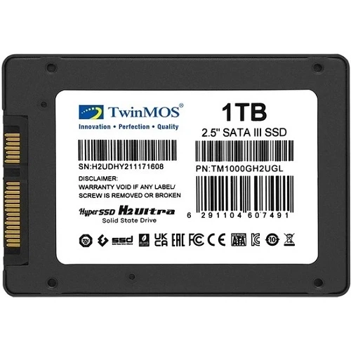TwinMOS TM1000GH2UGL 2.5 1TB SATA3 580Mb-550Mb/s 3DNAND SSD ürün görseli 1