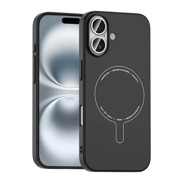 iPhone 17 Kılıf M-Safe Şarj Özellikli Kamera Korumalı Premium Elio Sert PC Kapak ürün görseli 1