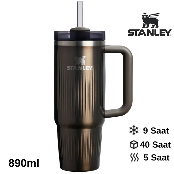 Stanley Quencher® H2.0 Fluted Tumbler Pipetli Termos Bardak 0.89 LT Pipetli Matara ürün görseli 1