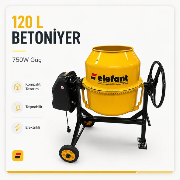 150 L Betoniyer Harç Karma Makinası Karıştırıcı ürün görseli 1