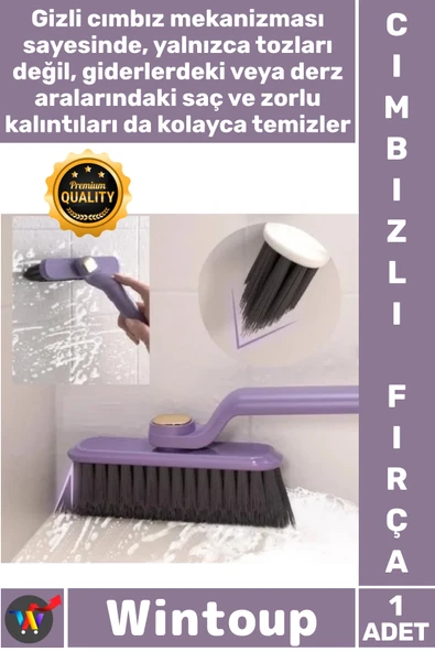 #Fırça Fayans Derz Pencere Rayı Köşe Toz Giderici Banyo Döner Başlıklı Cımbızlı Temizlik Fırçası ürün görseli 1