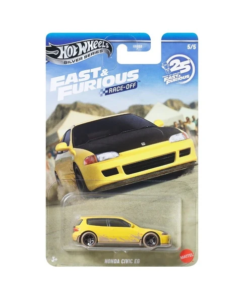Hot Wheels Fast & Furious 25 YIL RACE-OFF HONDA CIVIC EG JKX19 - HNR88 ürün görseli 1