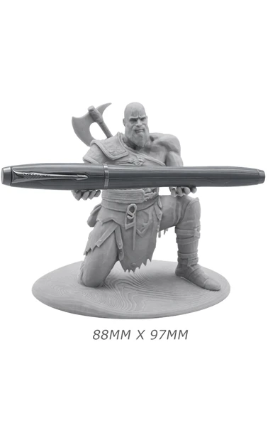 God of War Kratos Masaüstü Organizer – Kalem, Gözlük ve Maket Bıçağı Standı ürün görseli 1