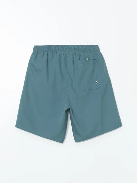 LCWAIKIKI Classic Petrol Kısa Boy Basic Erkek Deniz Şortu - Resim 6