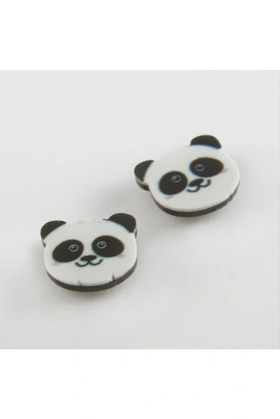 Panda Mıknatıslı Plastik Çocuk Küpesi ürün görseli 1