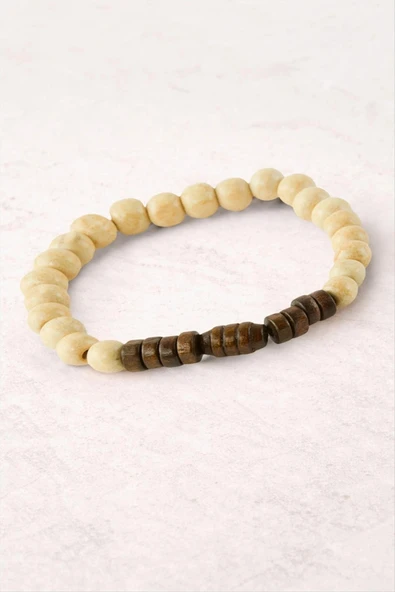 Bambu Ahşap Bileklik 8 mm ürün görseli 1