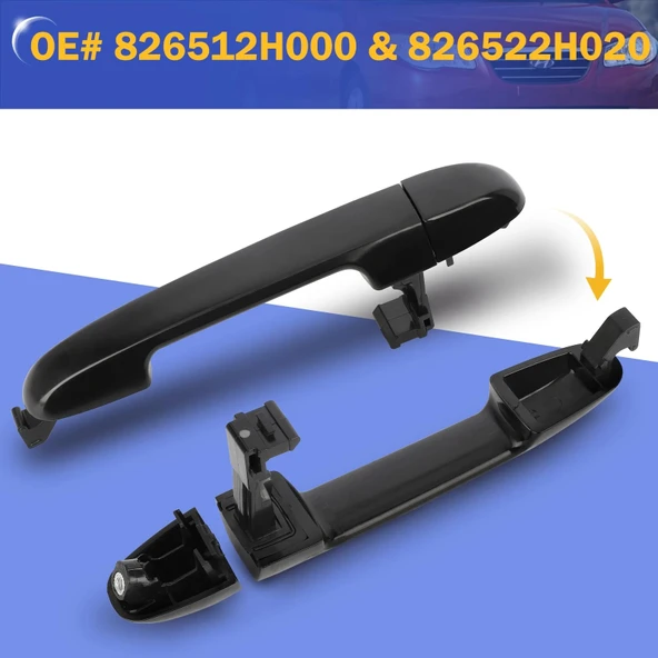 Hyundai İ30 2007-2011 Kapı Kolu Dış Ön Sağ - Arka Sol - (Oem No:826512H000) ürün görseli 1