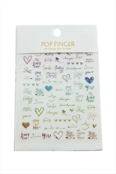 Kalp Yazılı Tattoo Dövme Sticker ürün görseli 1