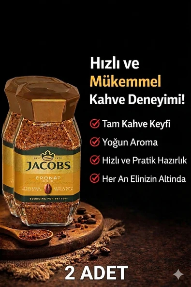 Jacobs Cronat Gold 100 Gr X 2 Adet ürün görseli 1