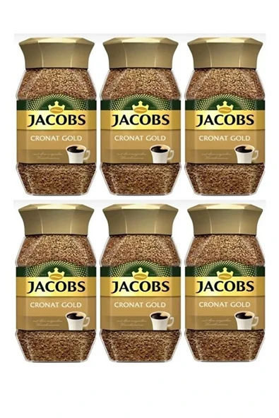 Jacobs Cronat Gold Kavanoz Hazır Kahve 100g X 6 Adet ürün görseli 1