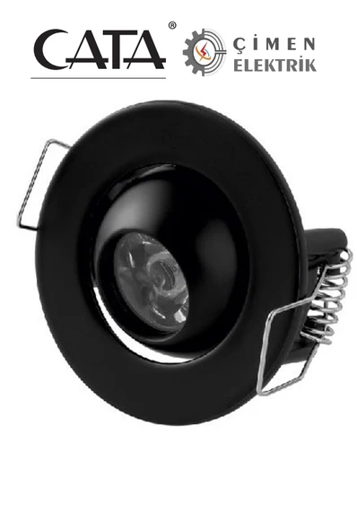 CATA CT 5268 1.5W Siyah Kasa Led Spot 3200K Gün Işığı ürün görseli 1