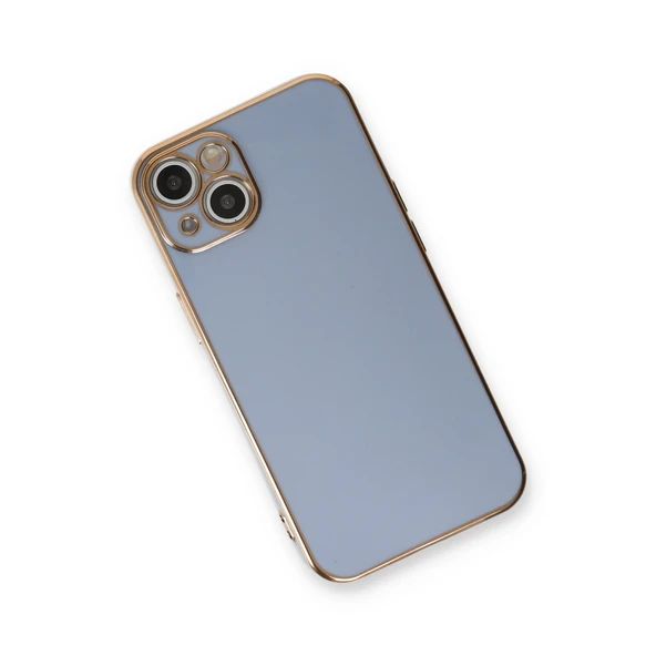 Apple İphone 13 Kılıf Volet Silikon - Mavi - Resim 3