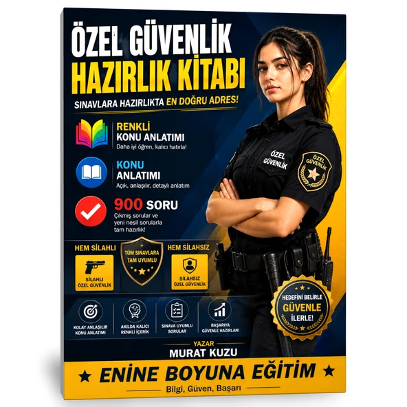 Özel Güvenlik Hazırlık Kitabı Büyük BOY (Renkli Konu Anlatımı) ürün görseli 1