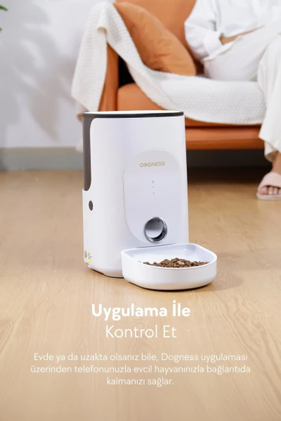 Dogness Rover App Kontrollü Çelik Mama Kabı 4 Lt ürün görseli 1