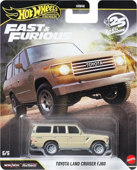 HOT WHEELS Premium Series 25.Yıl Özel Fast & Furious  TOYOTA LAND CRUISER FJ60 HNW46 - JHW76 ürün görseli 1