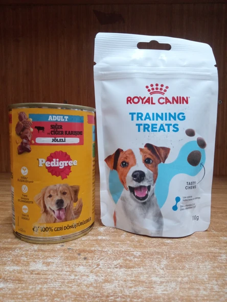 Training Treats Eğitim Amaçlı Ödül Maması 110 GRAM+1 ADET SIĞIR&CİĞERLİ KÖPEK KONSERVE 400 GRAM ürün görseli 1