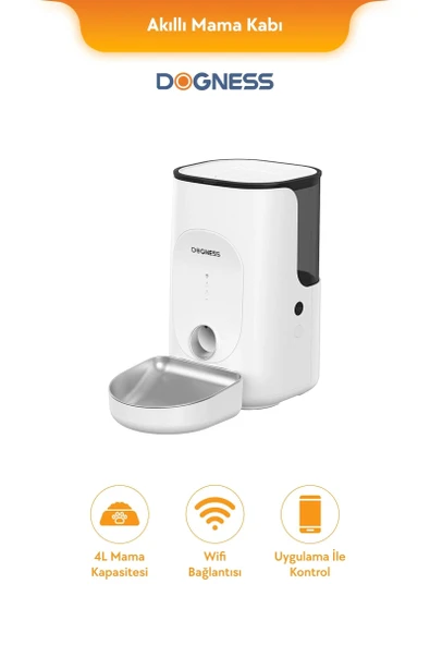 Dogness Rover App Kontrollü Çelik Mama Kabı 4 Lt - Resim 3