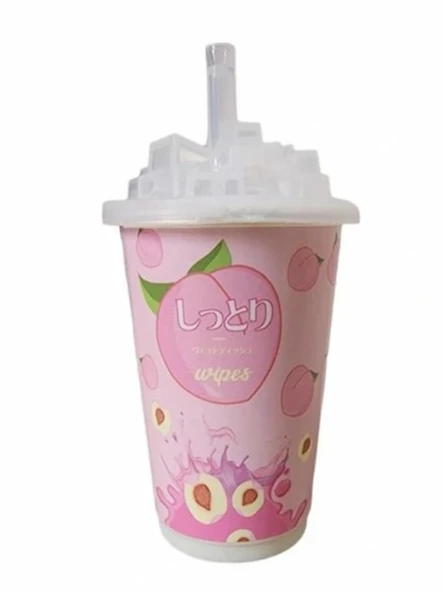 Vagon Ladn Islak Mendil Milkshake Bardağı - 1 adet ürün görseli 1