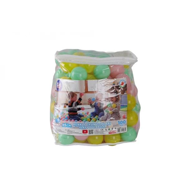 ER-6100BAG FUN PLAY SOFT RENK HAVUZ TOPLARI PVC ÇANTALI ürün görseli 1