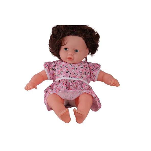 0073 60 CM DOLGU GÖVDELİ SAÇLI BÜYÜK BEBEK ürün görseli 1