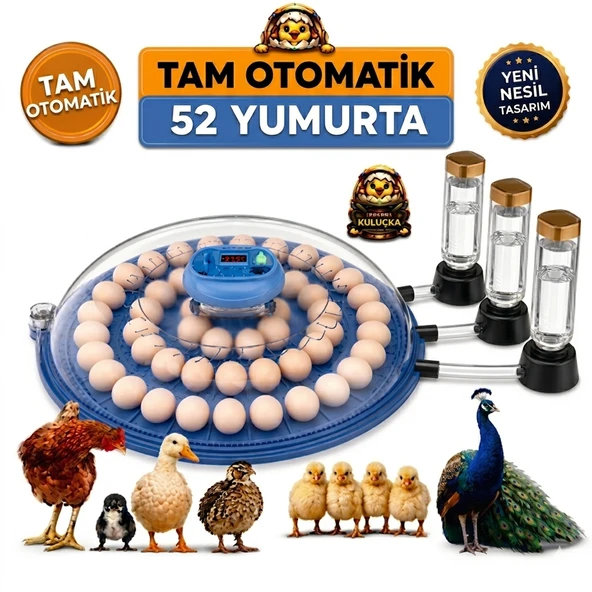 52 Yumurta Kapasiteli Tam Otomatik Kuluçka Makinesi ürün görseli 1