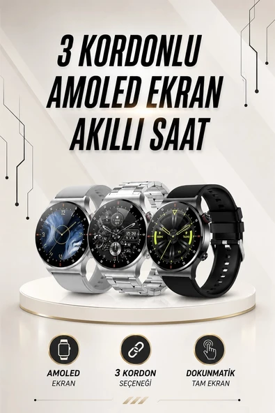 Akıllı Saat Arama Cevaplama Müzik Dinleme GPS Takibi ürün görseli 1