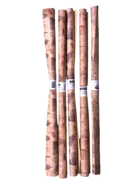 Vagon Ambalaj Kağıdı Kraft Paketleme Kağıdı 70X100Cm S-023 Karışık - 6 adet ürün görseli 1