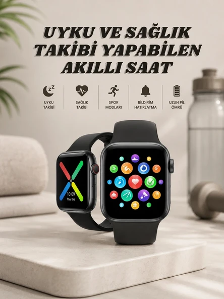 Akıllı Saat Wireless Şarj Yüksek Çözünürlüklü Müzik Dinleme Sesli Cevaplama ürün görseli 1